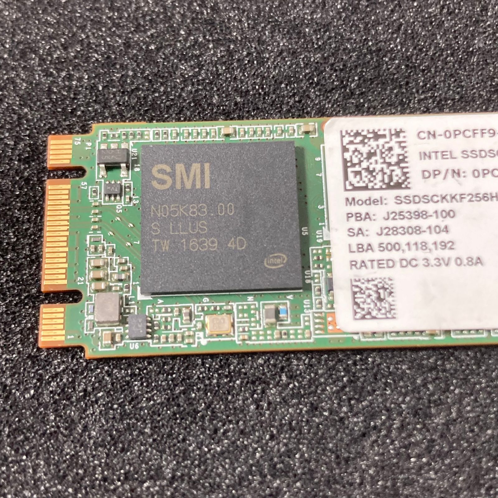INTEL | M.2 SATA SSD 2280 256GB | SSDSCKKF256H6 | intel【507