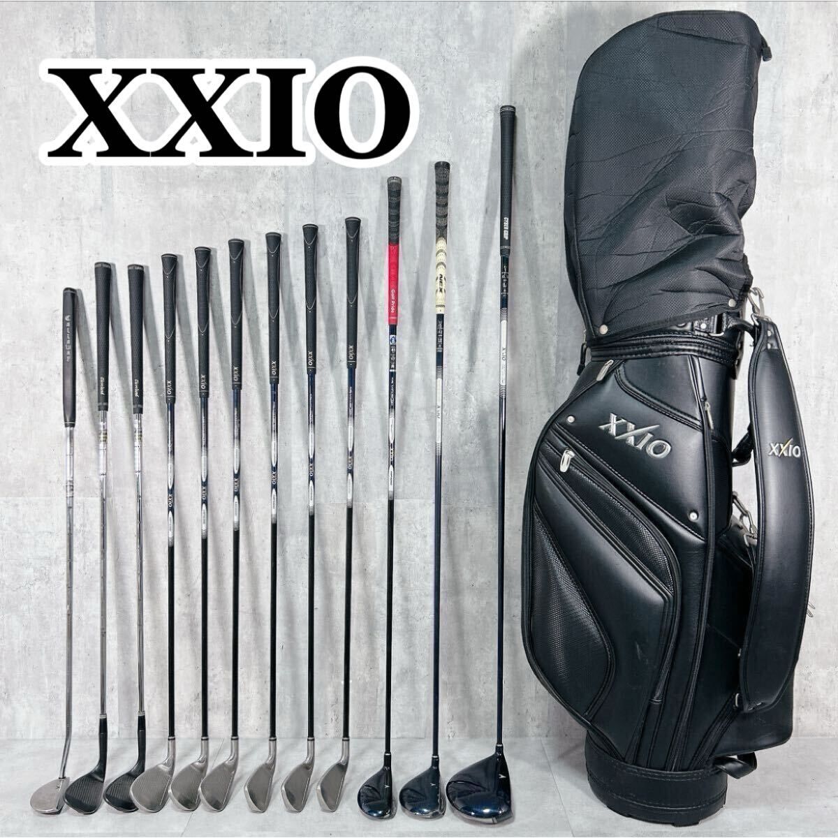 V007 XXIO ゼクシオ メンズ ゴルフ クラブ セット 黒 キャディバッグ V007 ゼクシオ メンズ ゴルフ クラブ セット 13点 黒 キャディバッグ