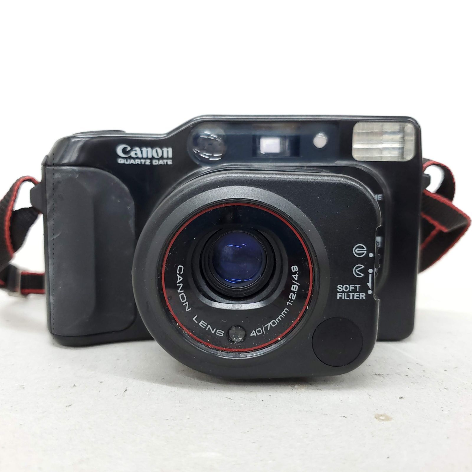 動作 済 Canon Autoboy TELE QUARTZ DATE F1017-12e