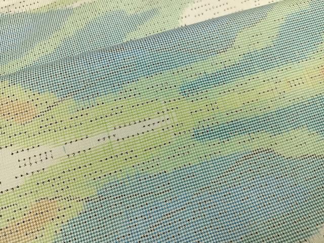 平和屋着物○本場大島紬 一元7マルキ 霞文 正絹 逸品 AAAZ4523ph 平和屋