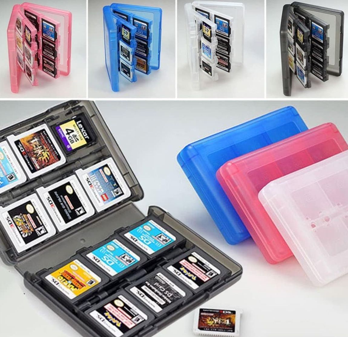 任天堂 - 任天堂 3DS 持ち運びケースセット DS 3DS ゲーム ソフト 収納 ケース SD 任天堂 カセット カード