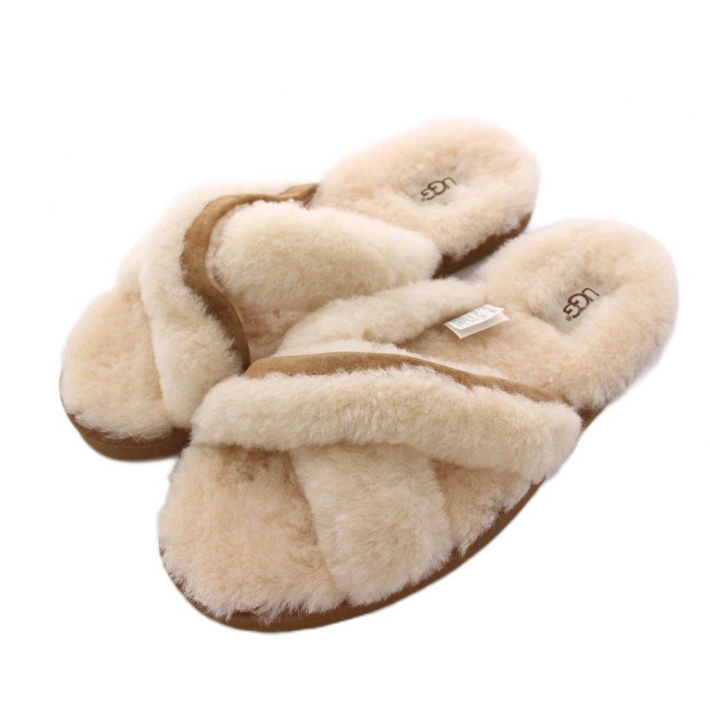 T653 アグ ムートンサンダル US5 22cm ベージュ アグ