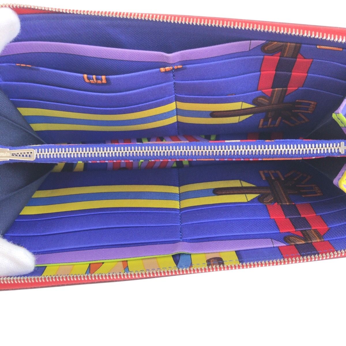 HERMES エルメス アザップ シルクイン ルージュ レッド シルバー金具  