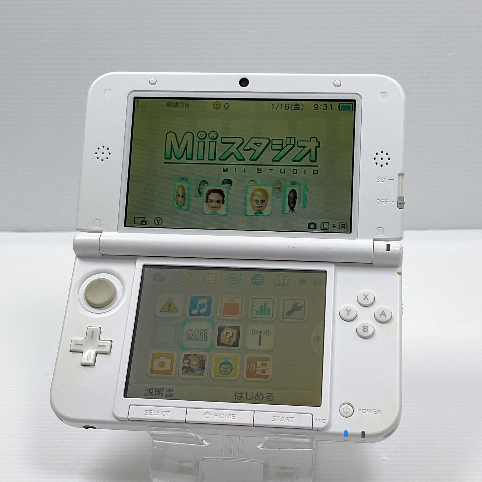 ニンテンドー 3DSLL ホワイト 外装 遊べるセット 動作 済み ds 3dsll 3DS LL 任天堂 UP786_INFO