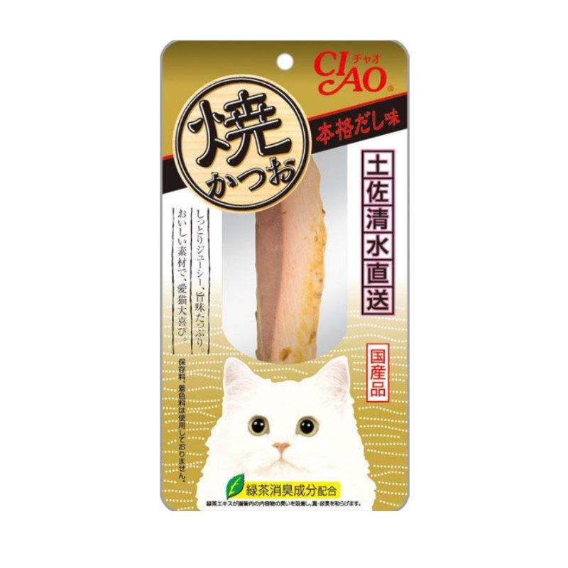 CIAO チャオ 焼かつお 本格だし味 1本 48個セット