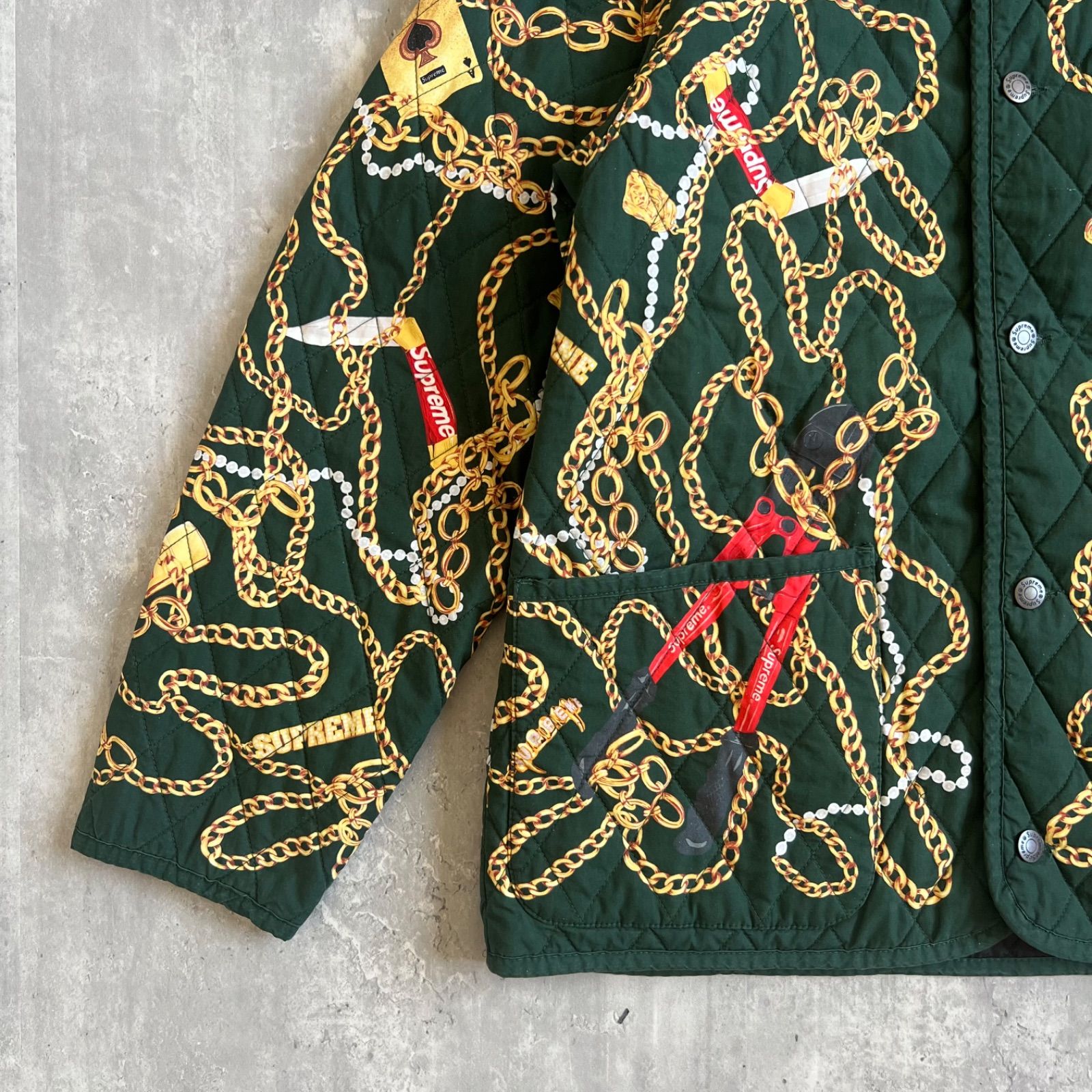 Supreme シュプリーム 20aw チェーンリンク キルティングジャケット 