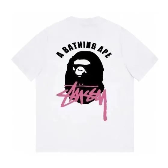 🌸 Stussy x A BATHING APE アベイシングエイプ bape Tシャツ