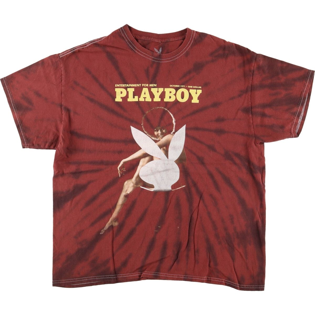 古着 プレイボーイ PLAYBOY タイダイ柄Tシャツ メンズL/eaa438376