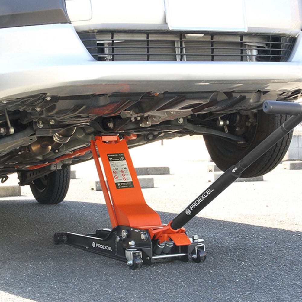 PROEXCEL 油圧式ガレージジャッキ 1.5t 7501 BAL ジャッキ 油圧ジャッキ ローダウン車 スローダウン機構 タイヤ交換 メンテナンス A1A1