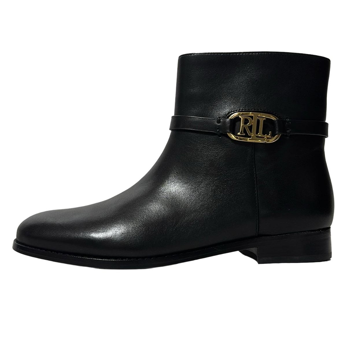 RalphLauren ラルフローレン ショートブーツ 6.5B レディース - 黒 レザー