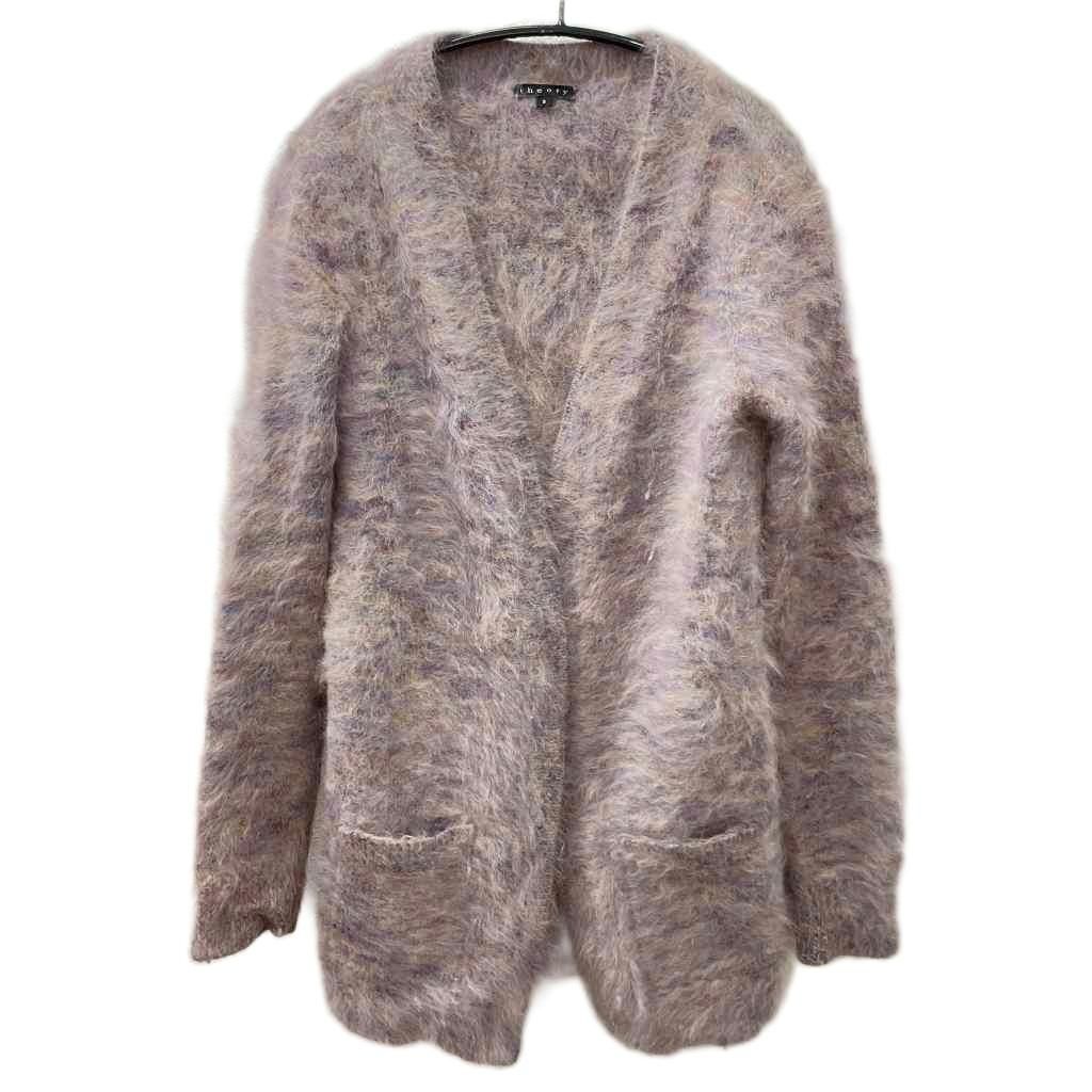 Theory - アンゴラ　カーディガン セオリー Theory 美品 カーディガン ニット シャギー アンゴラ S