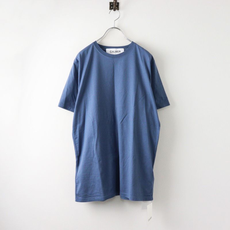 2025SS 今季 カルメール CALMER × フレームワーク FRAMeWORK 別注NATURAL DYE Tシャツ 2|ブルー 2400014407761