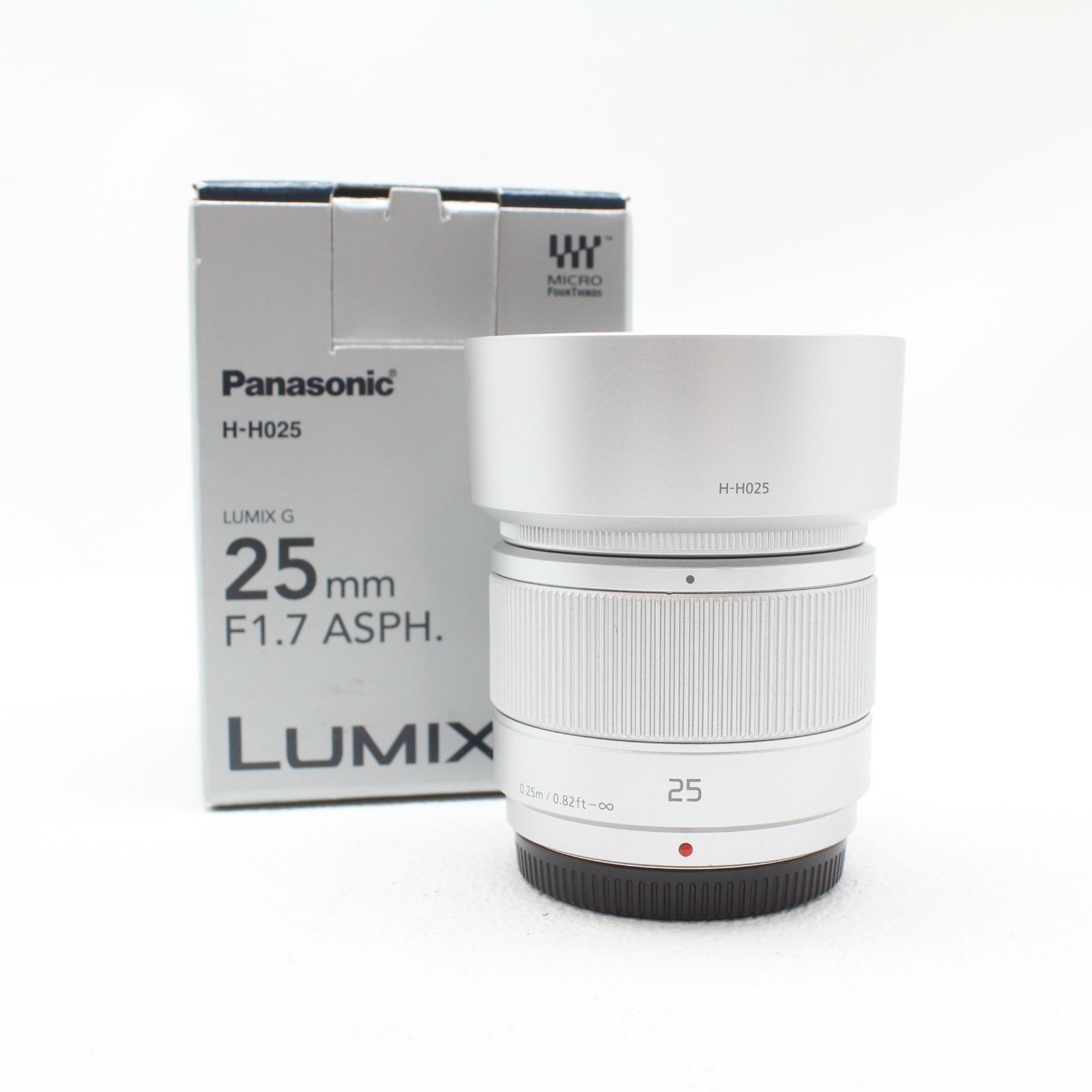 LUMIX G 25mm F1.7 シルバー LUMIX G 25mm F1.7 ASPH. | レンズを探す | フォーサーズ