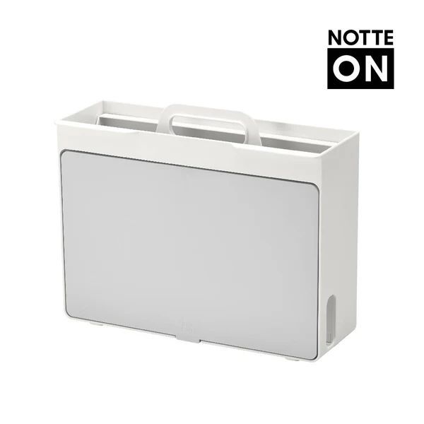 キングジム ノートPCスタンド収納ボックス ポータブルワークベース ノッテオン 白 WB10-W 1点