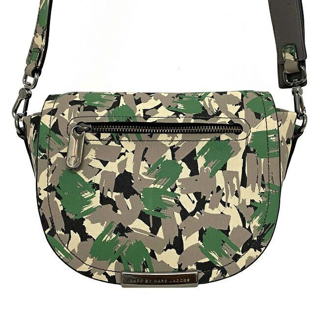MARC JACOBS ショルダーバッグ グレー/グリーン マークバイマークジェイコブス ショルダーバッグ グレー
