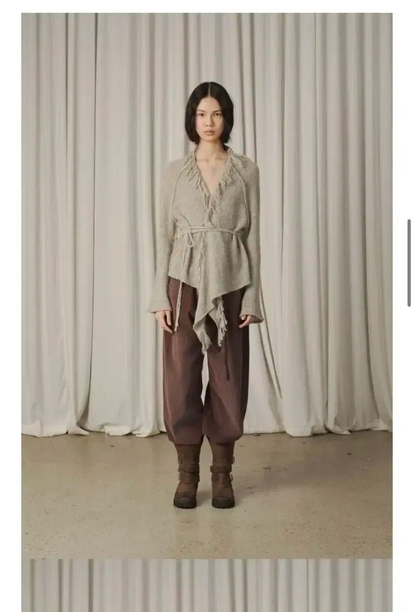 ベルソ キッド モヘア カーディガン