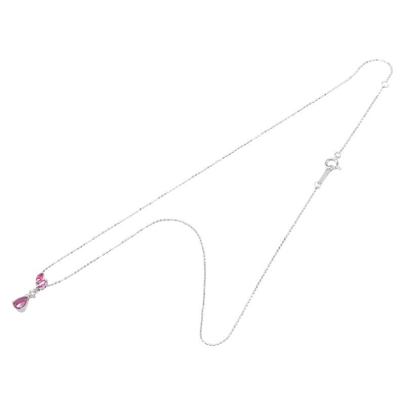 ペンダントネックレス K18WG ホワイトゴールド レディース【1-0209478  