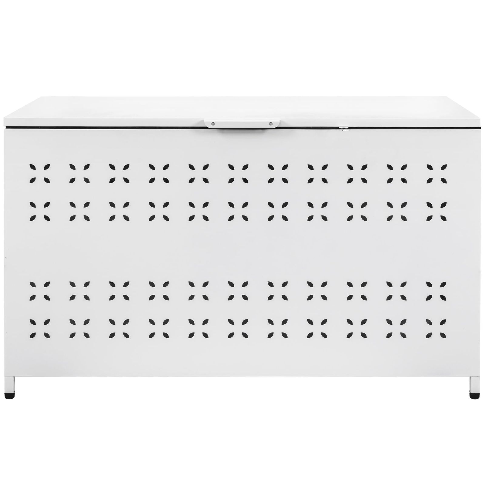 ゴミ箱 屋外 ゴミステーション 大容量 超大型 330L 組立式 カラス 野良猫対策 ゴミ荒らし防止 ふた付き ごみ収集ボックス 分別ダストボックス 庭 公共施設用 ホワイト