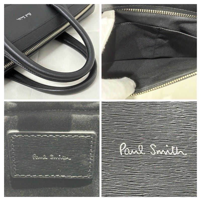 Paul Smith ポールスミス ストローグレインレザー ビジネスバッグ  
