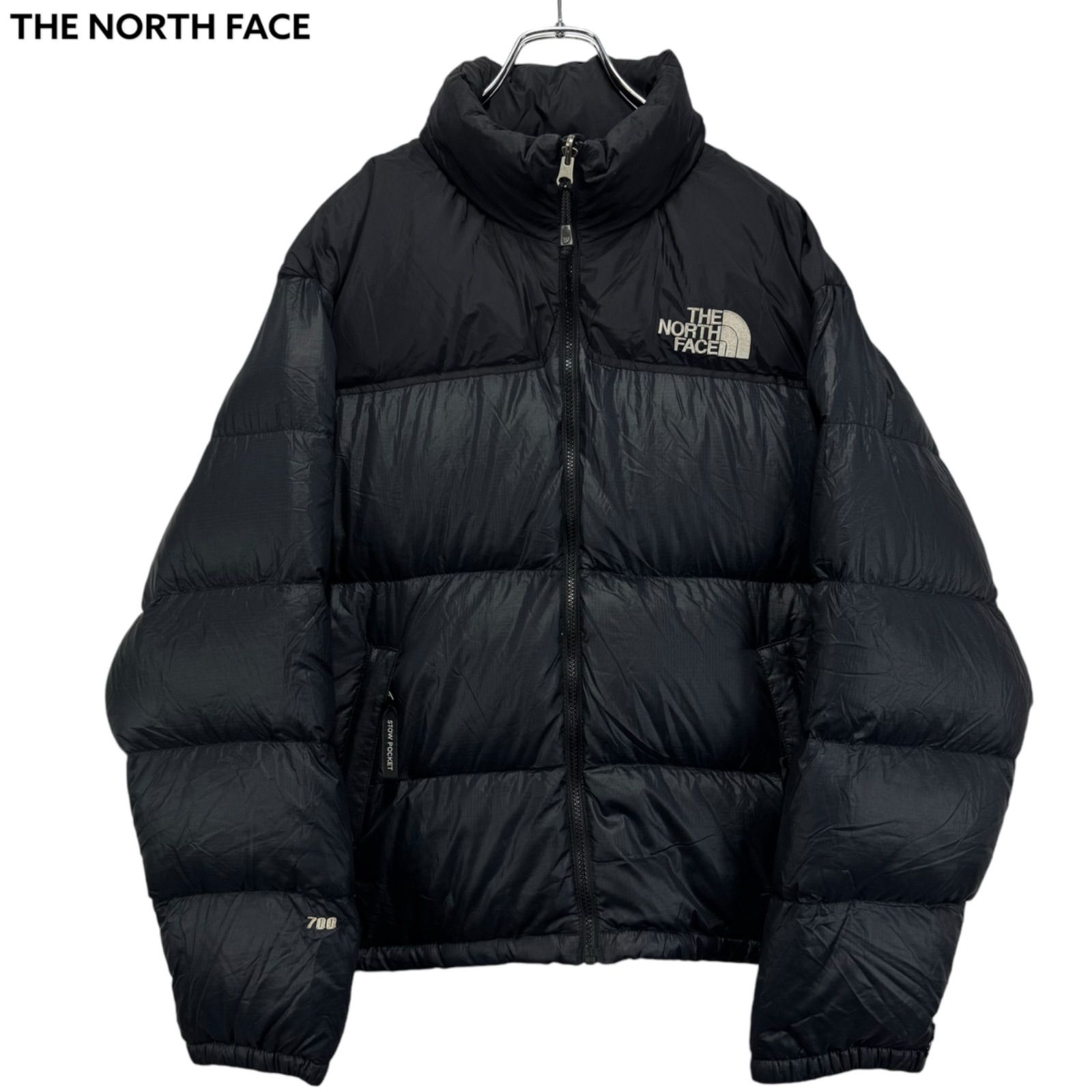 90s US規格 THE NORTH FACE Logo Embroidery 700 fill Nuptse Jacket Puffer Down ノースフェイス  ヌプシ ダウンジャケット 刺繍ロゴ 古着 - メルカリ