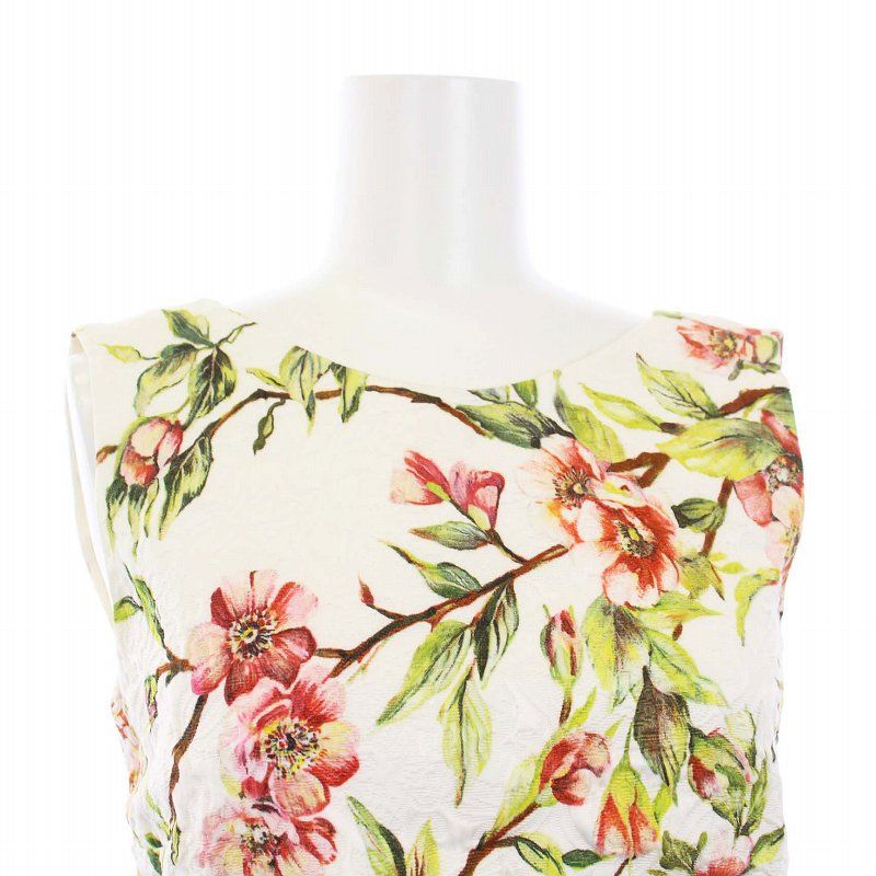 ドルチェ&ガッバーナ D&G ロング ワンピース タイト 花柄 ノースリーブ ドルチェ&ガッバーナ D&G ロング ワンピース タイト 花柄