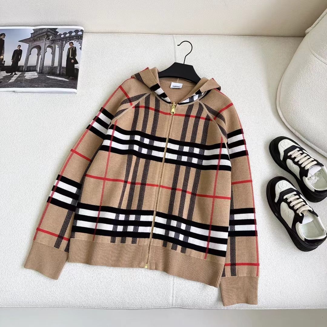 □2024fw新品 BURBERRY バーバリー 男女兼用 リバーシブルフード パーカー - メルカリ