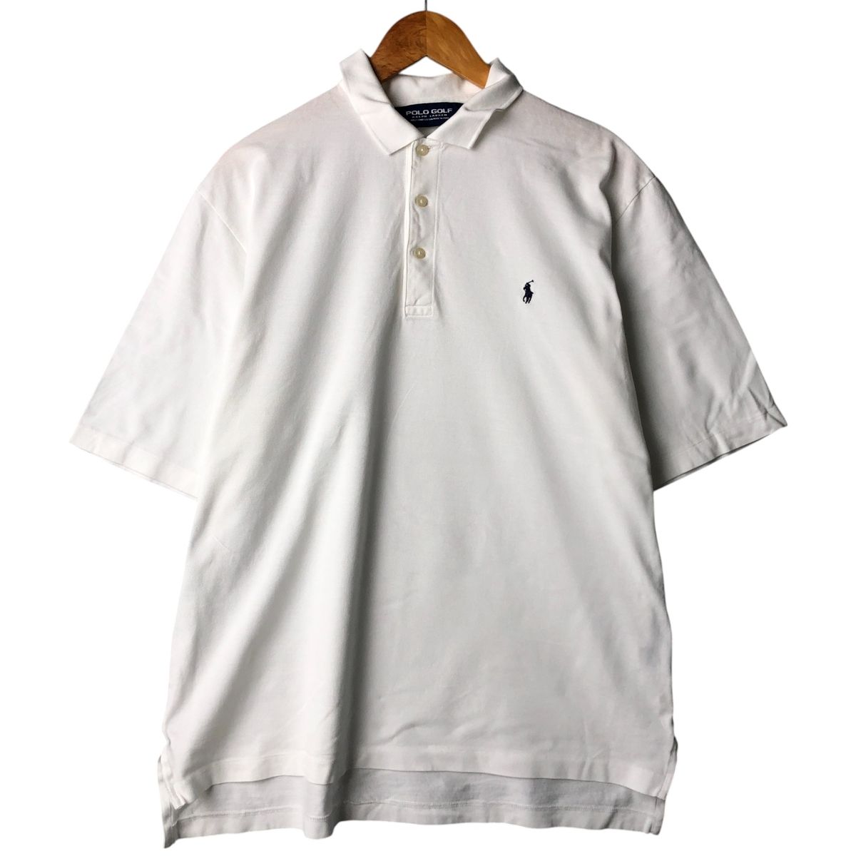 RALPH LAUREN GOLF ポロシャツ S RALPH LAUREN GOLF ジップアップ ポロシャツ 刺繍ロゴ ゴルフ