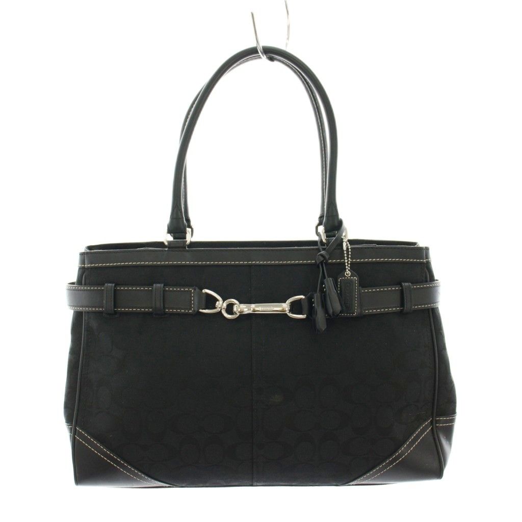 コーチ COACH トートバッグ ハンドバッグ キャンバス レザー