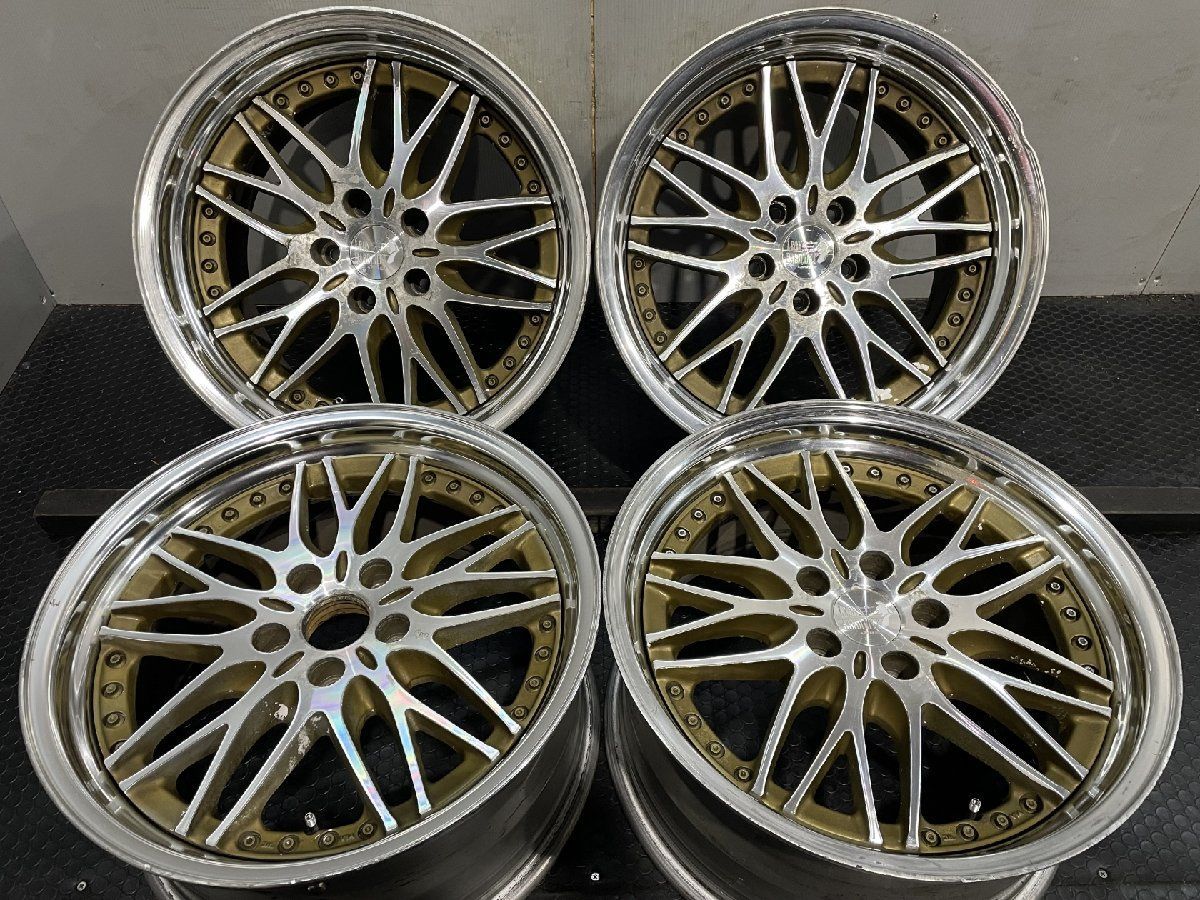 SUPERSTAR LEONHARDIRITT BUGEL スーパースター レオンハルト ビューゲル 18インチ 4本 9J/10J5HPCD114.3+36 深リム　(MHD323)