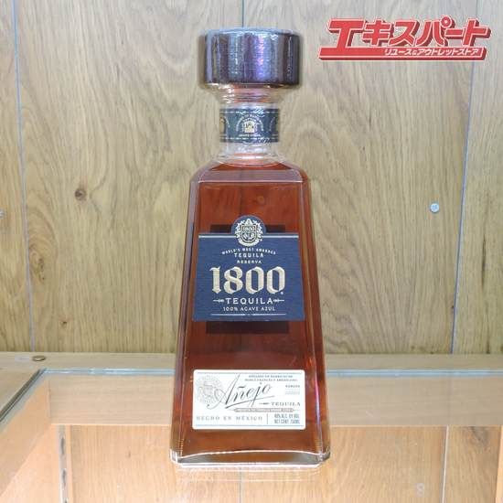 未開栓 プレミアムテキーラ TEQUILA RESERVA 1800 Anejo クエルボ レゼルヴァ1800 アネホ 750ml 40度 スピリッツ 裏ラベルはがれ有エキスパート藤沢辻堂店