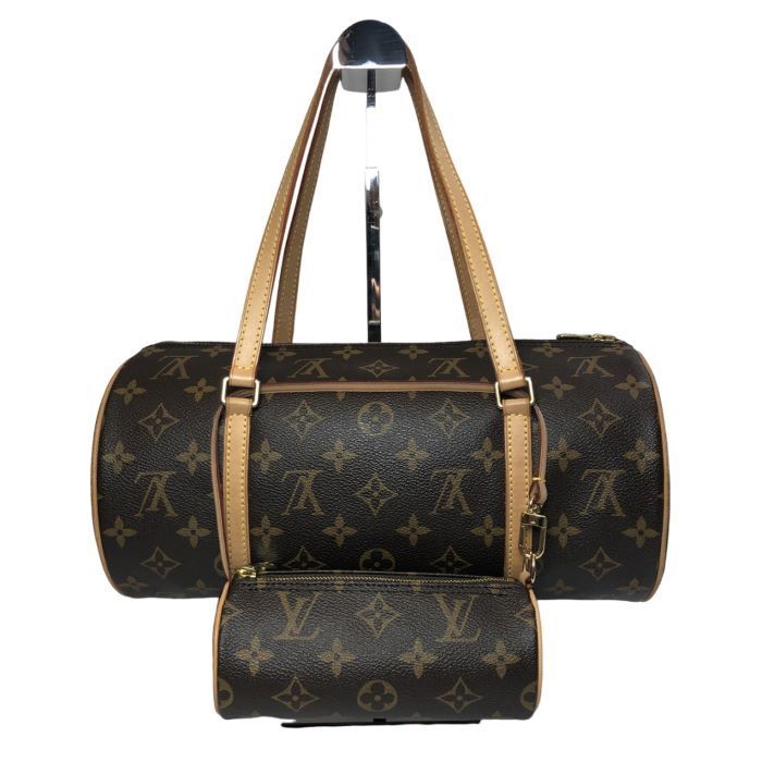 ルイヴィトン Louis Vuitton パピヨン30 モノグラム ポーチ付き M51385