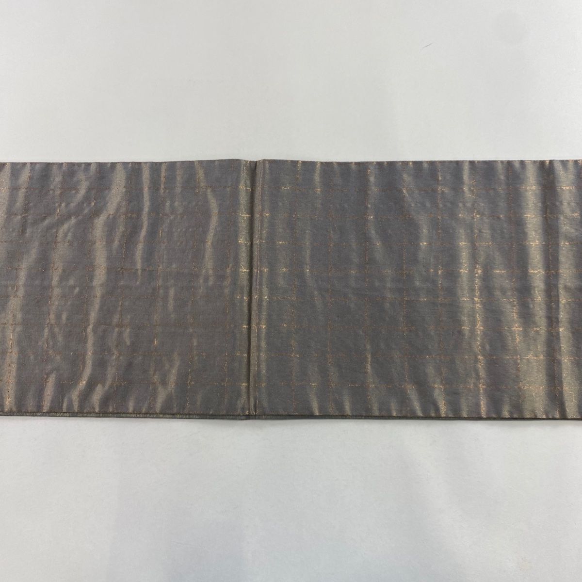 袋帯 美品 名品 落款 辻が花 雲文 金通し 茶色 お太鼓柄 正絹