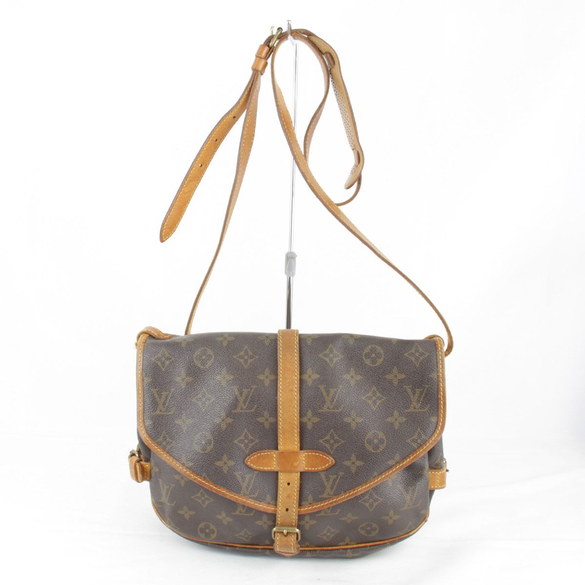 『ジャンク品』LOUIS VUITTON【ルイ・ヴィトン】 M42256 （切れ） ソミュール30 ショルダーバッグ レディース ジャンク品』LOUIS VUITTON【ルイ・ヴィトン】 M42256 （切れ