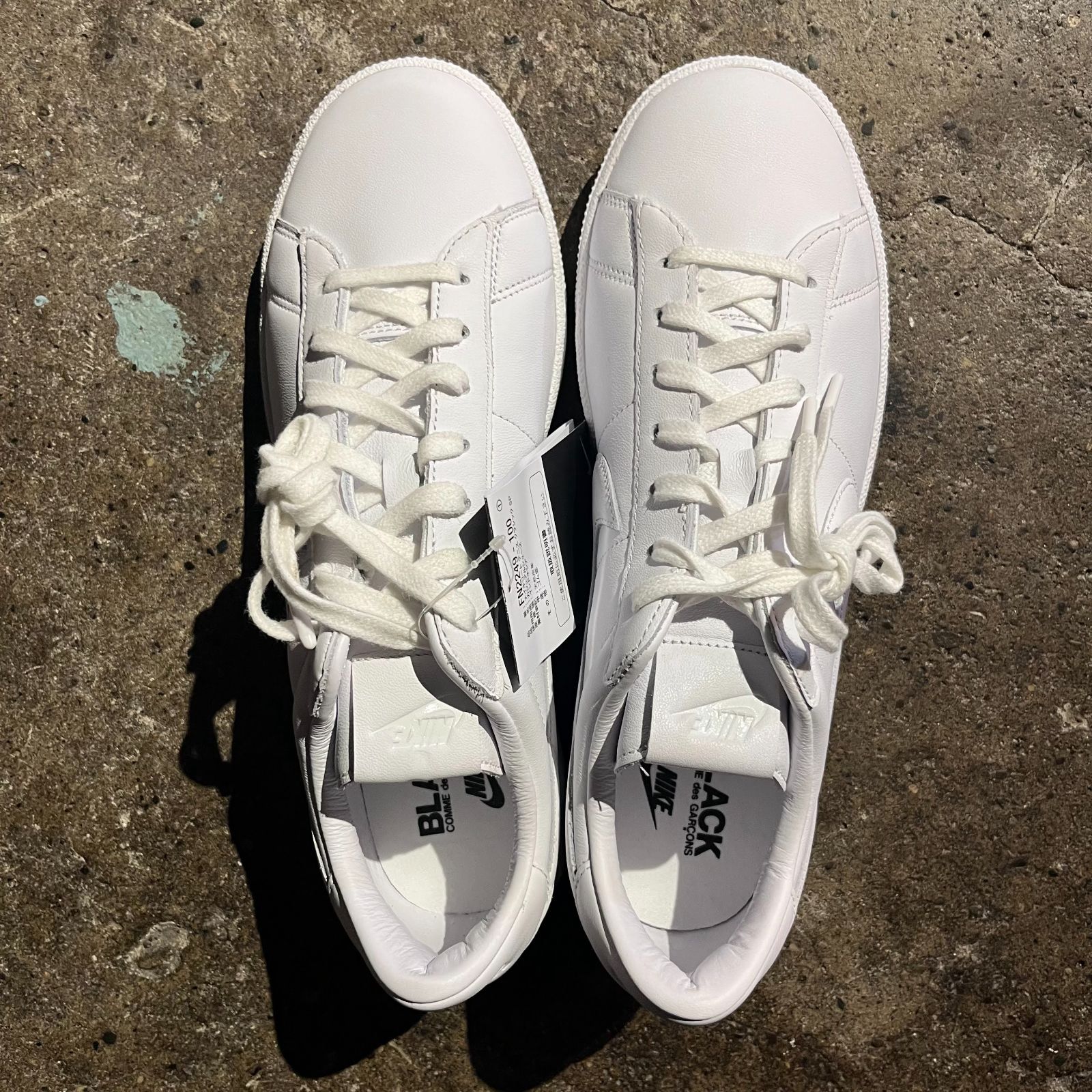 BLACK COMME des GARCONS ×NIKE TENNIS CLASSIC SP WHITE ブラック 