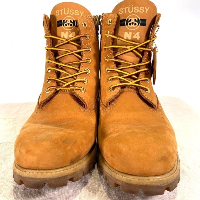 完売 17AW ステューシー STUSSY イエローブーツ 6インチブーツ Stüssy - Wheat Timberland X Stussy Leather 6