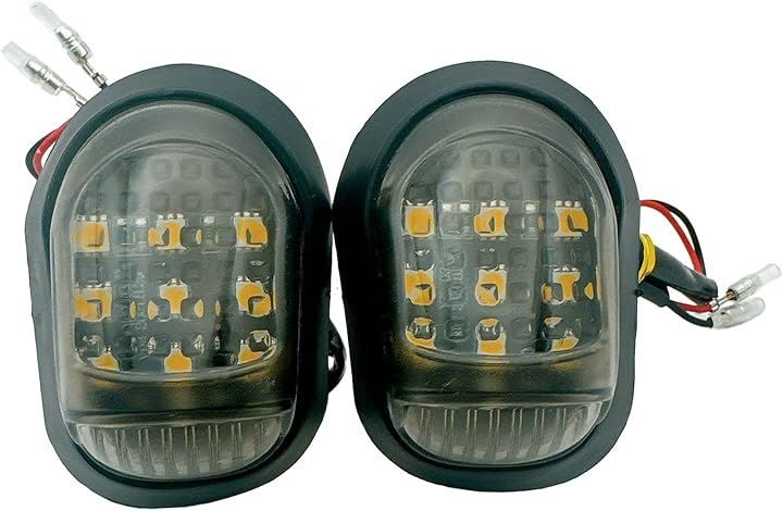 AhhYouMe（アーユーミー） バイク LED ウインカー モンキー オートバイ 防水 12V ビルトイン 埋め込み グロム125 MSX125 カスタム(スモーク)