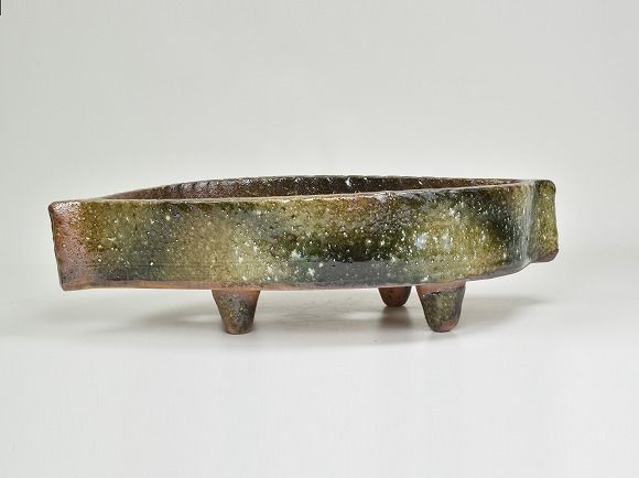 青窯変葉型コンポート