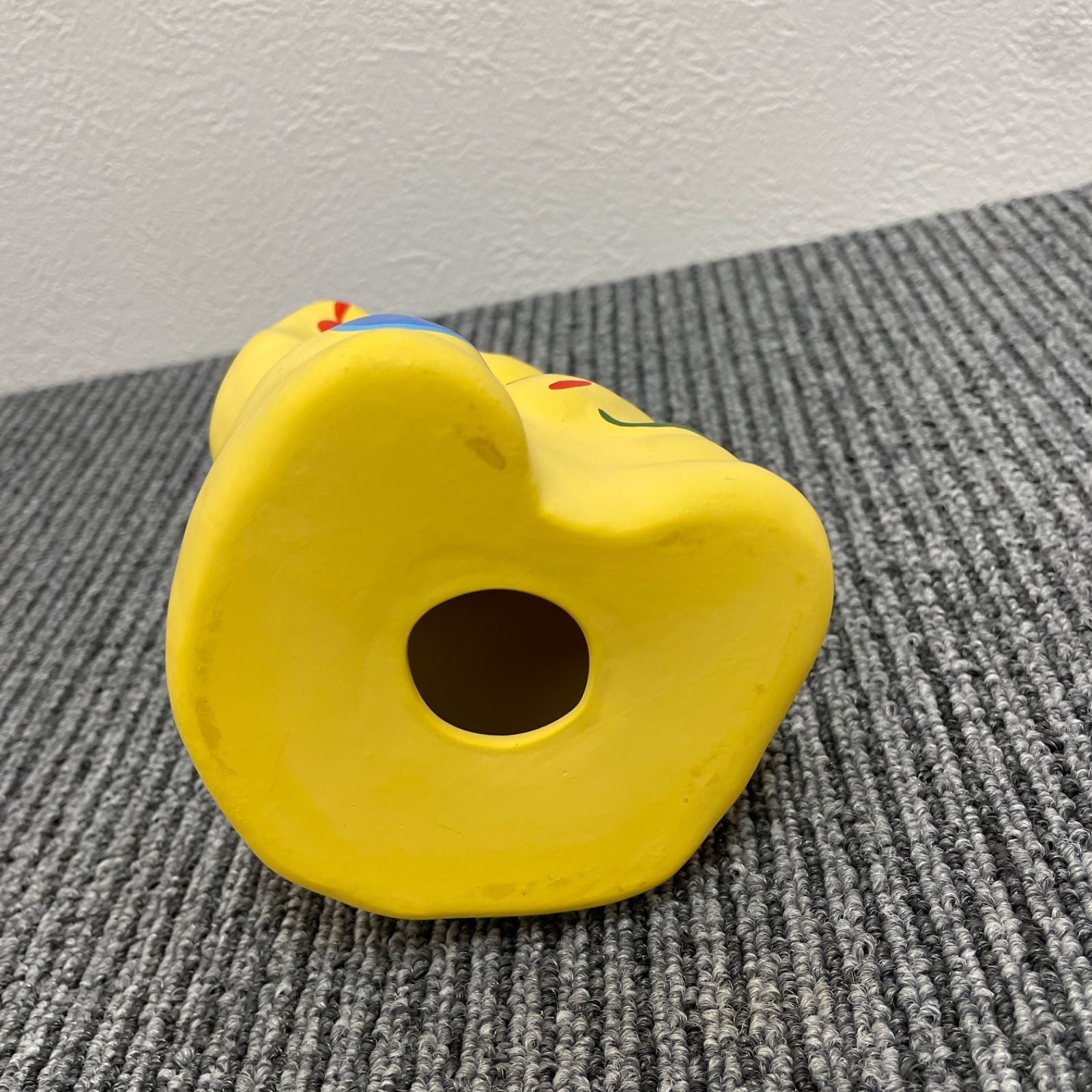 【新品】湯布院　工房輪葉葉　黄色招き猫(大) 湯布院工房 輪葉葉 幸福の黄色 招き猫 開運 ミラクル 大＆小