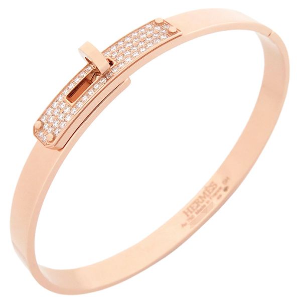 エルメス HERMES ブレスレット ケリーPM K18PG ダイヤモンド ピンクゴールド SH 61石   H110013B 00SH 【箱】【中古】