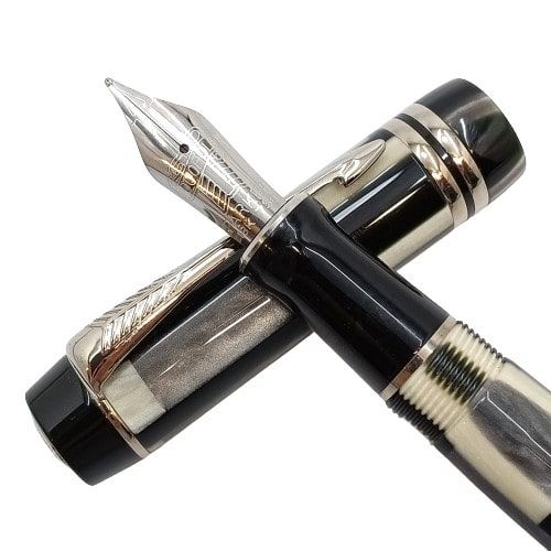 PARKER パーカー万年筆デュオフォールド モザイク DUOFOLD MOSAIC 18K刻印 18金ペン 18K 750Mインク・元箱入りMB/E1