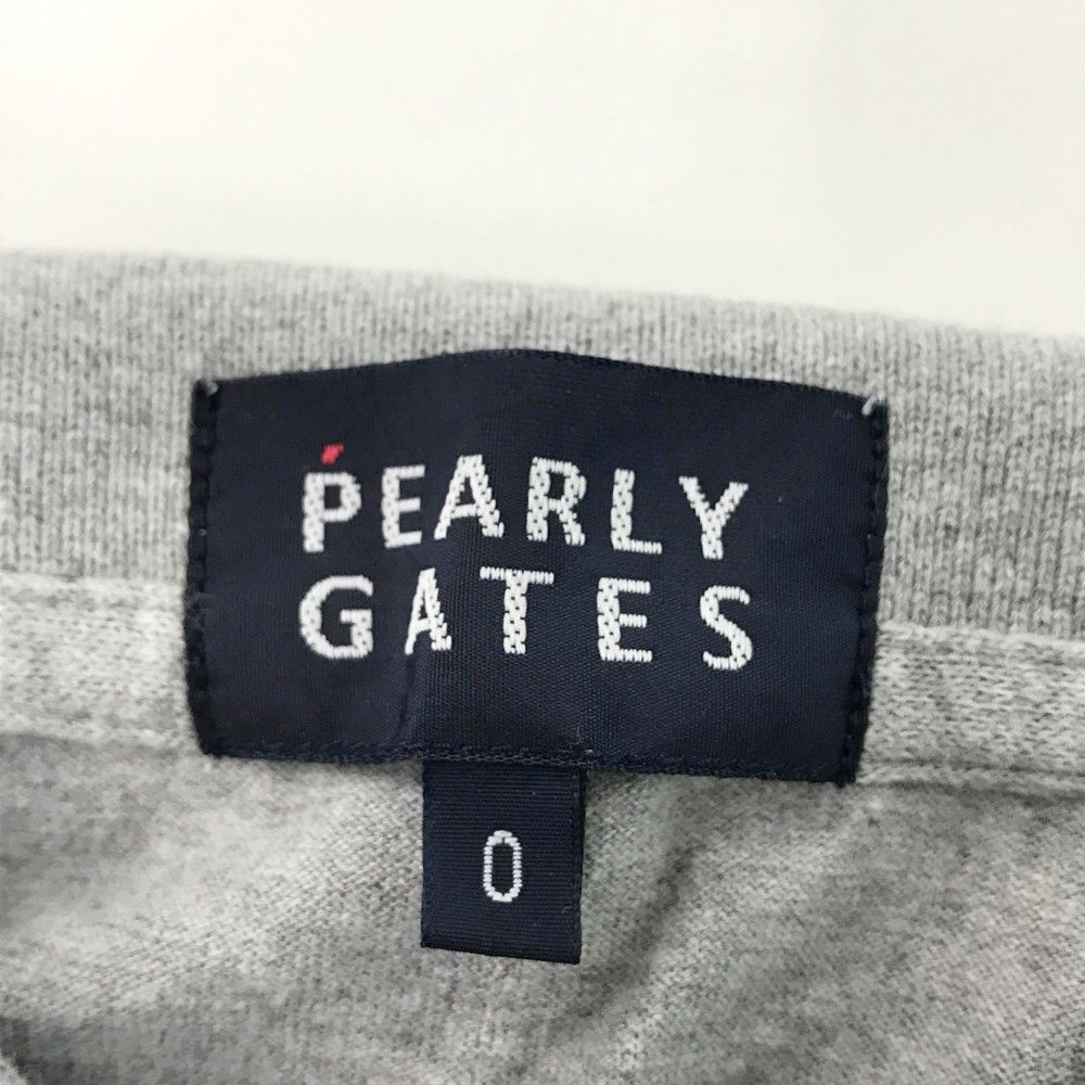 サイズ：0 PEARLY GATES パーリーゲイツ 半袖ポロシャツ グレー