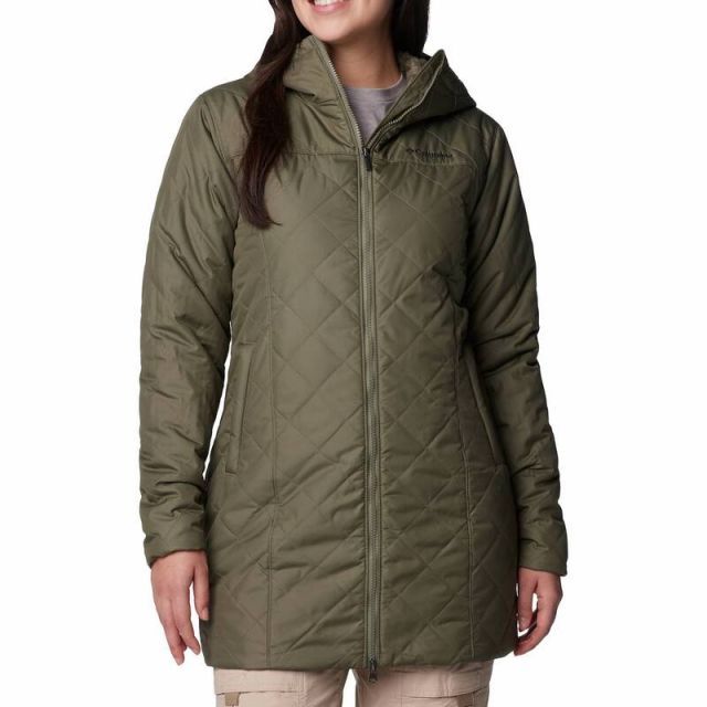 【送料無料】 コロンビア レディース ジャケット・ブルゾン アウター Women's Columbia Copper Crest II Long Jacket Stone Green