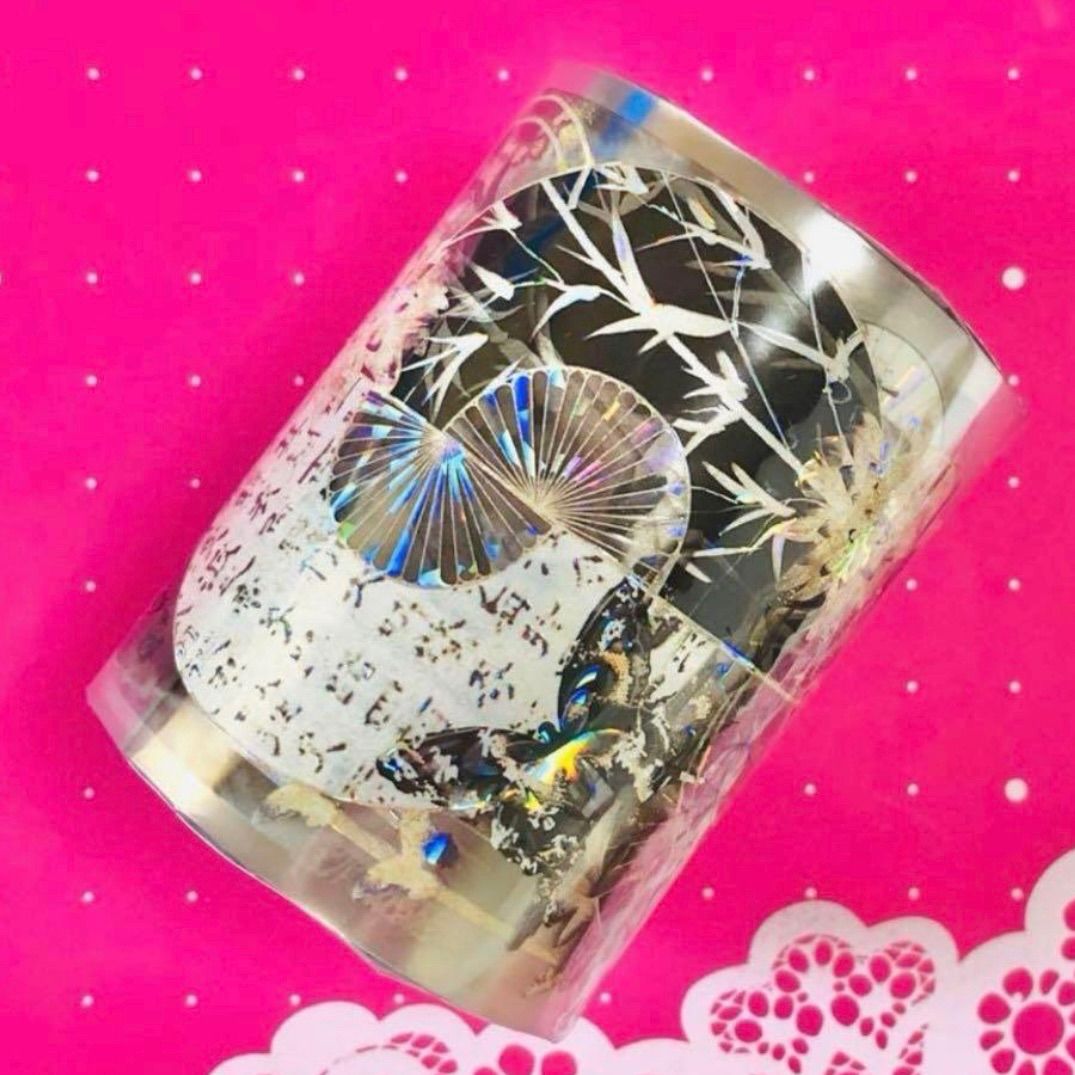 贝壳光 6.5cm×10m 水墨竹林 海外マスキングテープ 海外マステ 和柄