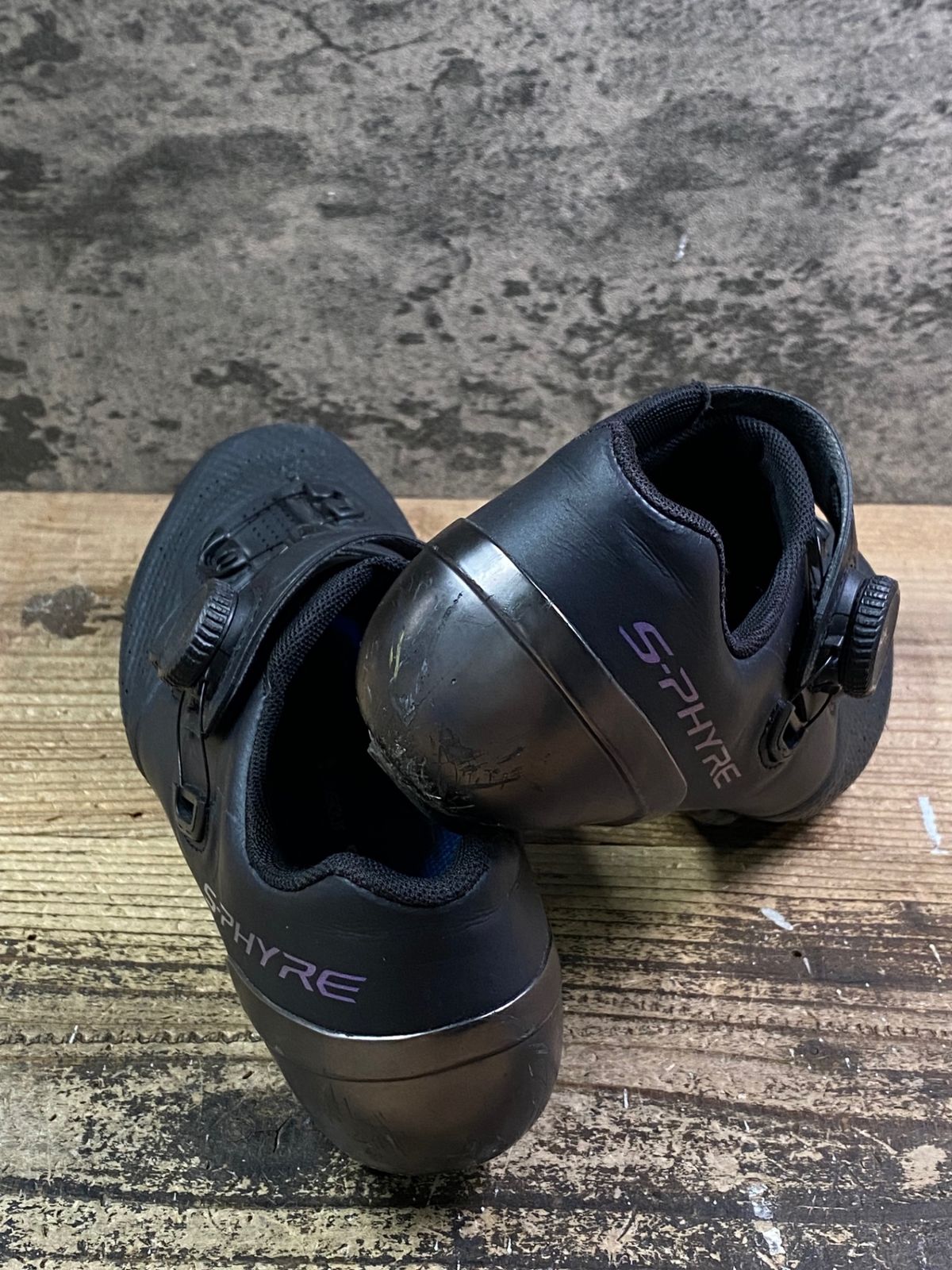 JK661 シマノ SHIMANO SH-RC902 ビンディングシューズ SPD-SL 黒 EU40 ソール傷