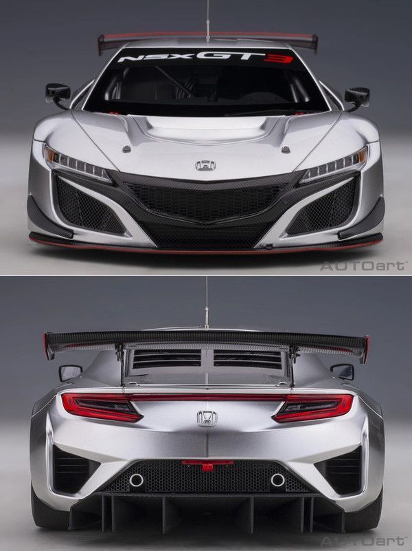 新品 AUTOart 1/18 ホンダ NSX GT3 2018 ハイパー・シルバー