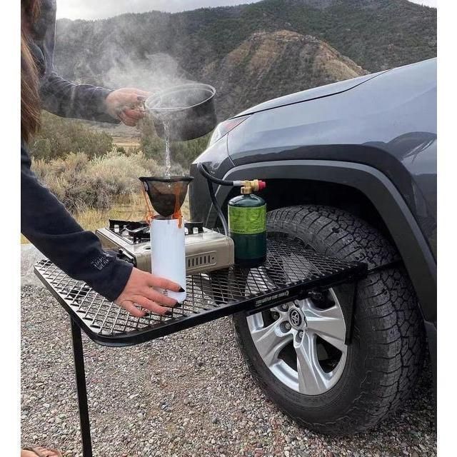 タイヤテーブル メッシュ テーブル キャンプ 車両整備 取り付け