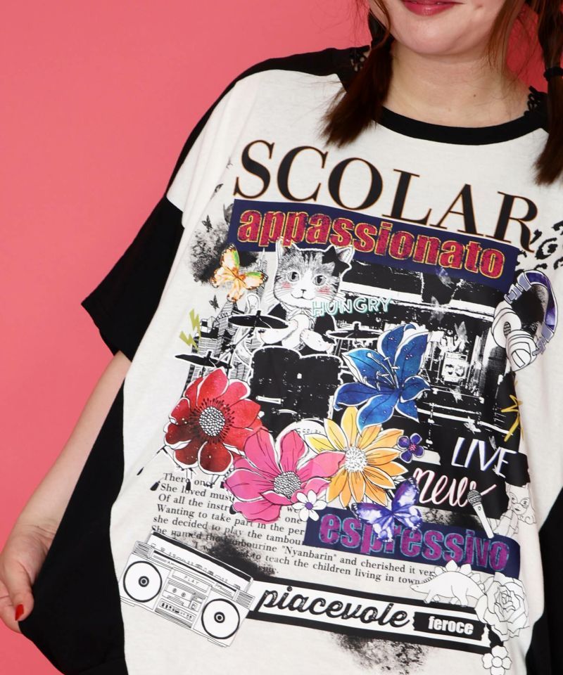 ScoLar 152693：Live柄バイカラープルオーバー - メルカリ