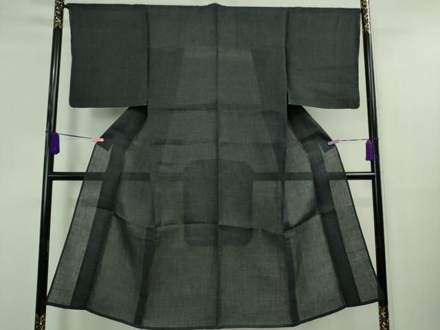 平和屋着物 上 夏物 男性 石川県指定無形文化財 能登上布 本麻手織上布 ♥ DZAA9673kh5