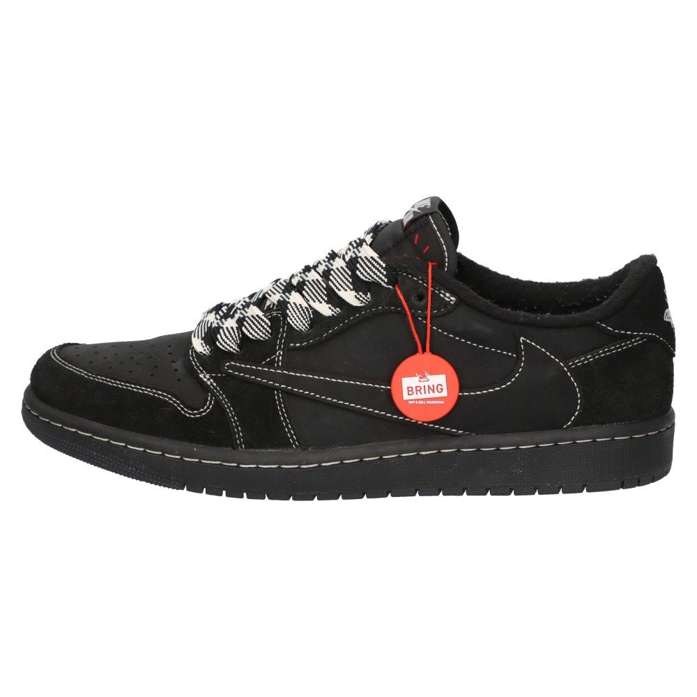 NIKE (ナイキ) ×TRAVIS SCOTT AIR JORDAN 1 LOW OG SP BLACK PHANTOM DM7866-001トラヴィススコット  エアジョーダン1 ブラックファントム ローカットスニーカー US10.5/28.5cm - メルカリ