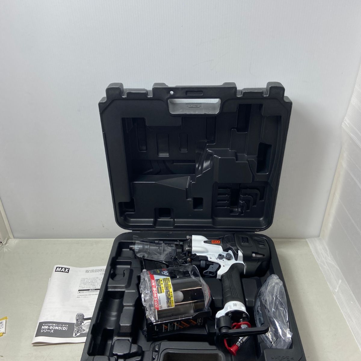 ΦΦMAX マックス 釘打ち機 高圧 HN-90N5 D ブラック